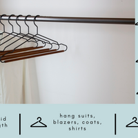 Frosted Metal Suit Hanger - Set of 12 (Black/Walnut)
