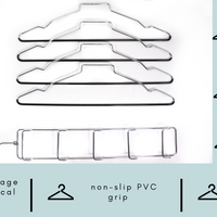 chrome 5 tier suit  hangers, chrome tier suit hangers, detachable design, closet spice hangers, chrome hangers available in canada, Canadian brand of clothes hangers storage and organization