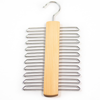 wood tie hanger, natural wood tie hanger, wood belt tie hanger, accessory hanger, scarves hangers, wood hangers Canada, cintre en bois