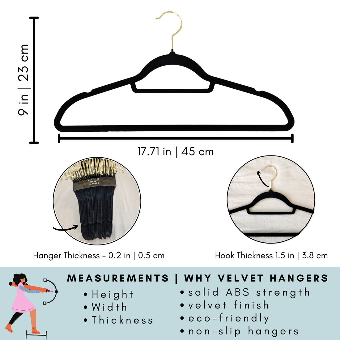 25 pack velvet hangers at Closet Spice, available all over Canada