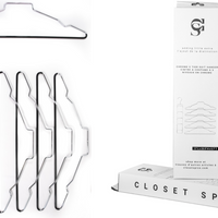 chrome 5 tier suit  hangers, chrome tier suit hangers, detachable design, closet spice hangers, chrome hangers available in canada, Canadian brand of clothes hangers storage and organization