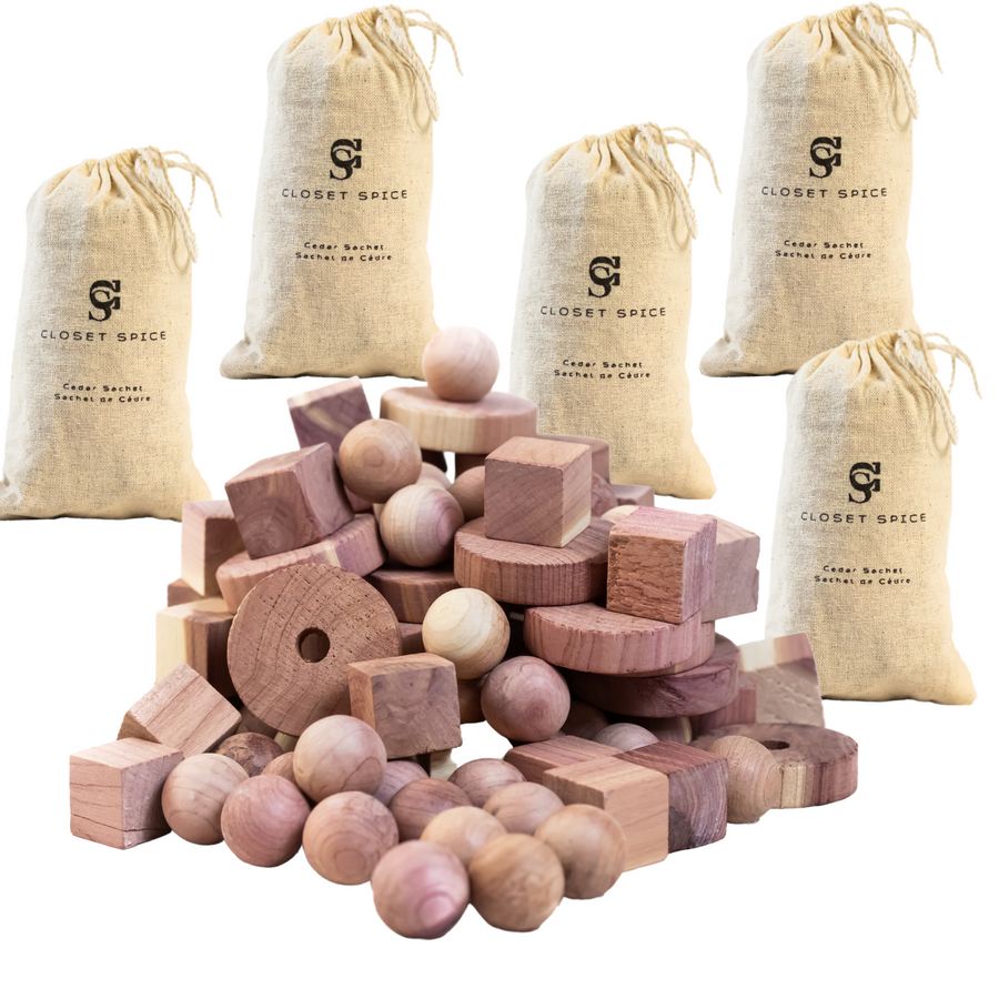 Cedar Care Bundle - Pack of Cedar Balls, Blocks, Rings & Sachet Bags