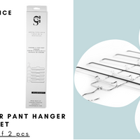 chrome 5 tier pant hangers, chrome tier pant  hangers, detachable design, closet spice hangers, chrome hangers available in canada, Canadian brand of clothes hangers storage and organization