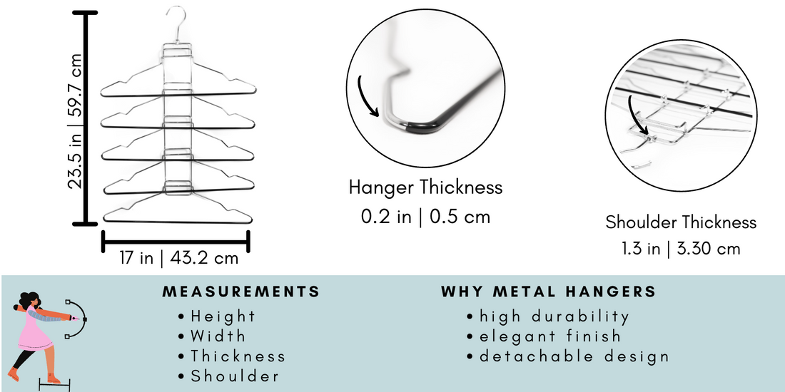 chrome 5 tier suit  hangers, chrome tier suit hangers, detachable design, closet spice hangers, chrome hangers available in canada, Canadian brand of clothes hangers storage and organization